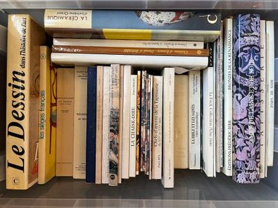 de nombreux livres qui se trouvent sur une étagère dans la pièce