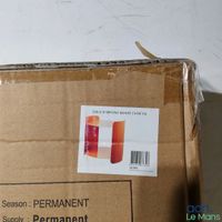 Table d'appoint ronde MONOPRIX 2 niveaux en métal - Orange, … (photo 3)