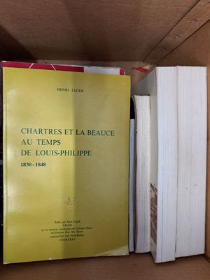 Ensemble d'ouvrages sur Chartres, dont Jean Maunoury, Chédev…
