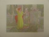 an image of a painting of a woman in a yellow dress