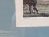 a picture of a man riding a horse on the beach
