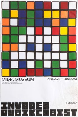 a poster advertising the exhibition of the museum of modern art