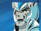une image représentant un tableau d'un homme au visage bleu et blanc