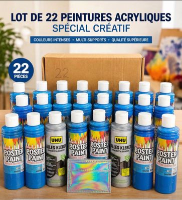 lote 22 peiures acryliques special creation