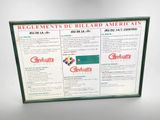 a menu for a restaurant on the table