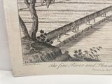 a picture of a drawing of a bridge over a river