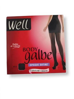 WELL - Collant Body Galbe - Opaque Satiné 45D - Taille 1 - N…