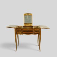 Table de toilette ou coiffeuse en bois de placage et marquet… (photo 4)