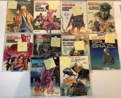 a lot of comic books on display on the wall