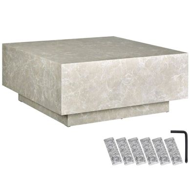 Table 80x80x35 coins abimés Issue de retour colis internet