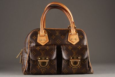 louis vuitton monogram canvas and leather handbag