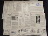 a lot of papers that are sitting on a table