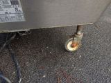 a close up of a metal object on the ground