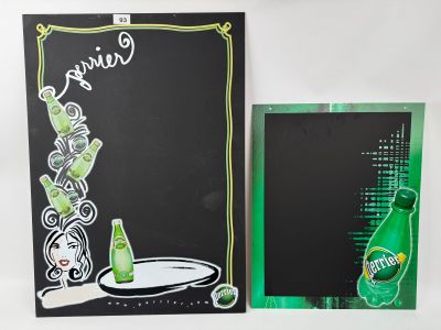 une photo d'un tableau noir sur lequel est dessinée une bouteille de bière