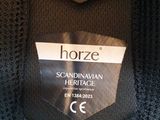 the label on the back of a black sweater that says horze scandinavian heritage