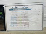 a picture of a picture of a cruise ship on the wall