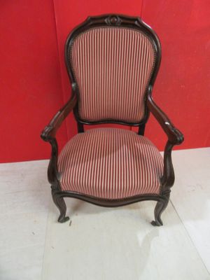 Fauteuil Louis Philippe EN Acajou .