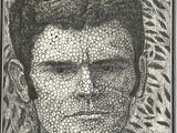 an image of a portrait of a man made out of circles