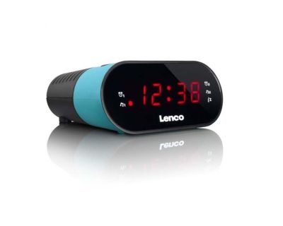 659 / Radio-réveil FM - Lenco CR-07 Bleu - Radio-révei…