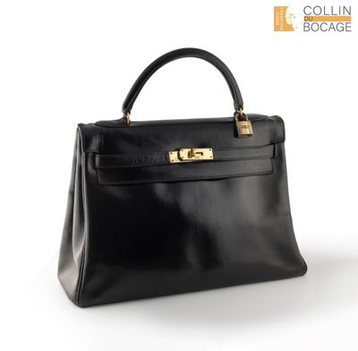 HERMES à Paris Sac à main vintage modèle "Kelly" à anse port…