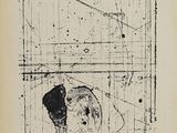 une image représentant un dessin en noir et blanc d'un homme et d'un chien