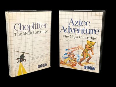 Sega - Master System - Lot de 2 jeux : Choplifter, Aztec Adventure. - Photo 1