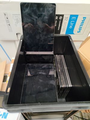 a black box with a mirror on top of it