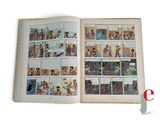 an open book with a picture of a group of people on it