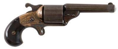 a close up of a gun on a white background with a white background