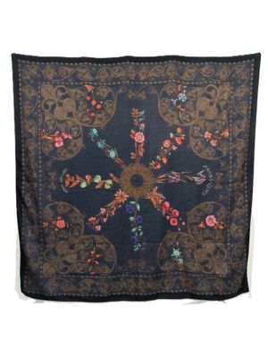 HERMES Châle modèle "Arabesques" Dimensions : 130 x 130 cm A… - Photo 1