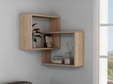 a picture of a living room with a couch and a book shelf
