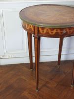 GUERIDON circulaire de style Louis XVI en bois de placage à … (photo 3)
