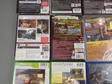 a lot of video games on the table together