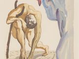 une image représentant un tableau où l'on voit un homme se pencher pour ramasser quelque chose
