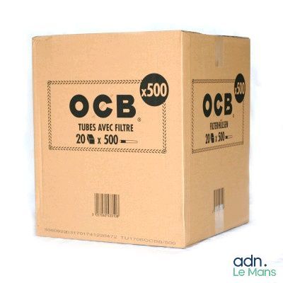 a cardboard box with a label on it that says ocb
