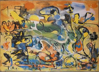 Tableau HST -Composition- attribué à *HECQ E.