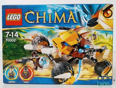 La boîte du set Lego Chima est ouverte et prête à l'emploi.