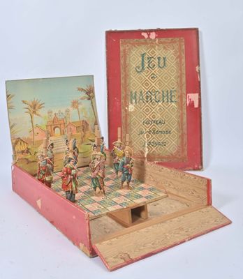 an old book with a picture of a game on it