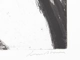 a black and white drawing of a bird on a branch