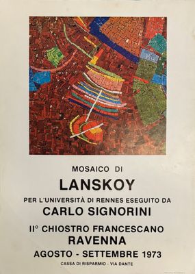 une image représentant une affiche sur laquelle figure une photo d'une ville