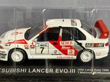 a model of a car in a display case
