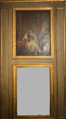 a picture of a painting on the wall of a room