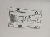 a close up of a label on a refrigerator door