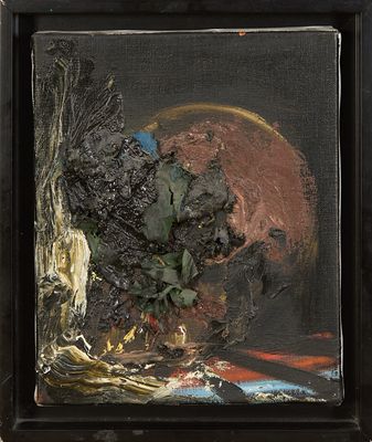 une photo d'un tableau représentant un vase contenant une plante