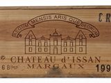a wooden sign with a picture of a building on it