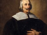 a painting of a man with a book in his hands