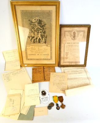 Souvenirs du soldat Fernand Neau, sergent au 125e RI, tué le…