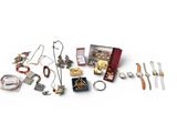a lot of different items that are on a white surface