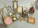 a lot of antique items that are on the table