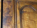 a close up of a door with a handle on it